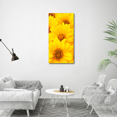 Tableau verre acrylique Tournesol