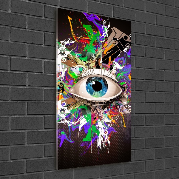 Tableau acrylique Oeil abstrait