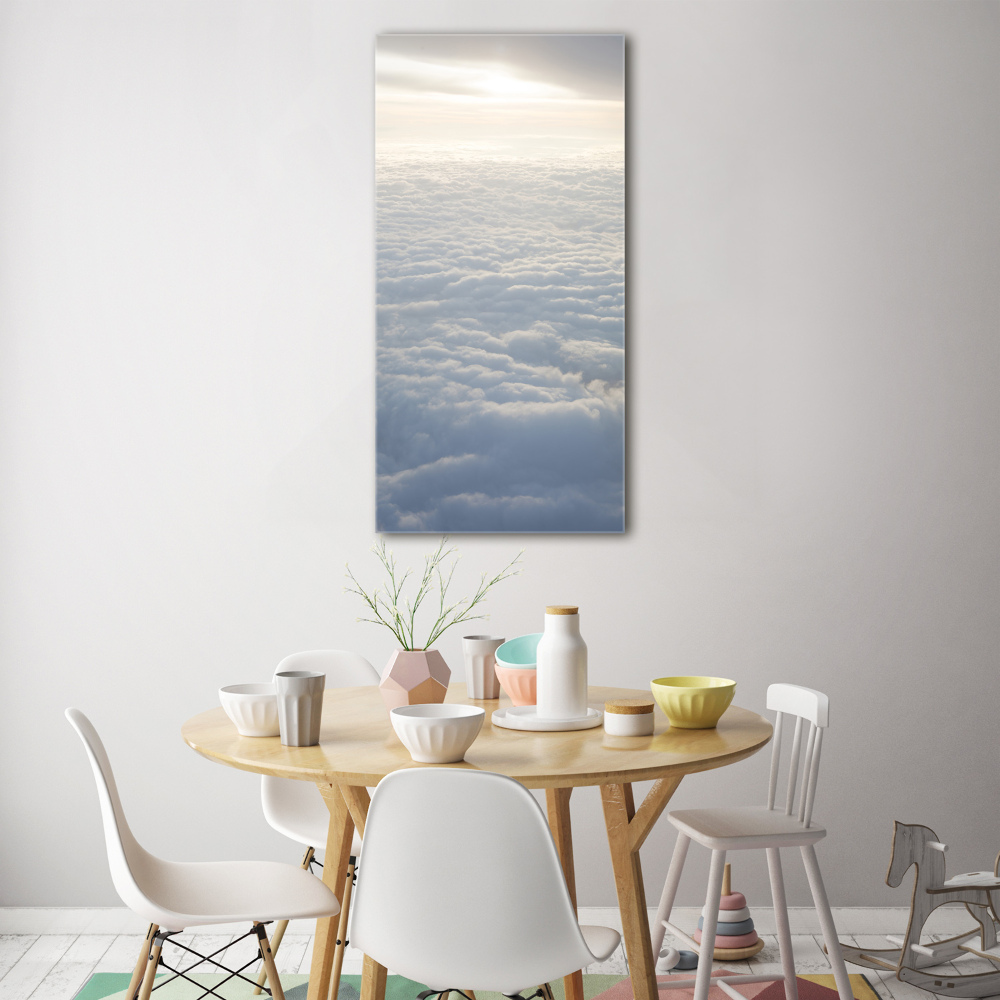 Tableau sur verre acrylique Vol au-dessus des nuages