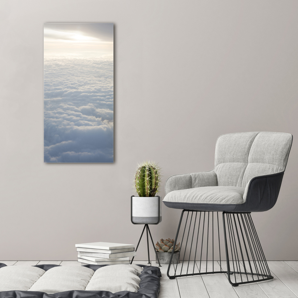 Tableau sur verre acrylique Vol au-dessus des nuages