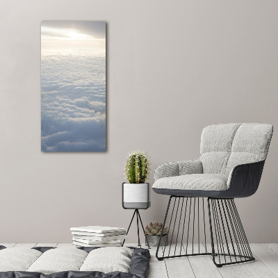 Tableau sur verre acrylique Vol au-dessus des nuages