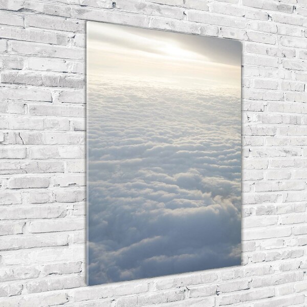 Tableau sur verre acrylique Vol au-dessus des nuages