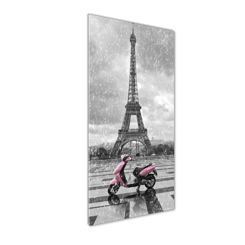 Tableau acrylique Tour Eiffel scooter