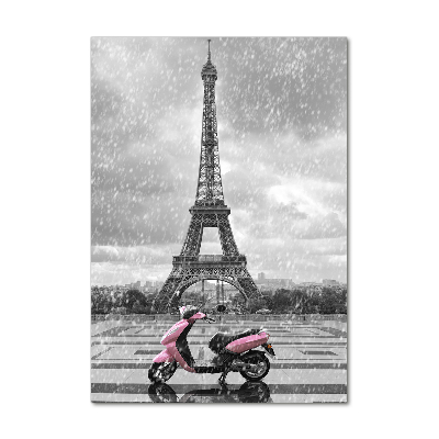 Tableau acrylique Tour Eiffel scooter