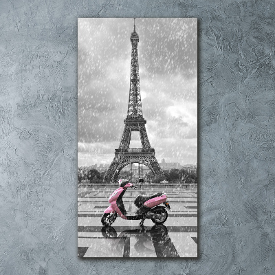 Tableau acrylique Tour Eiffel scooter