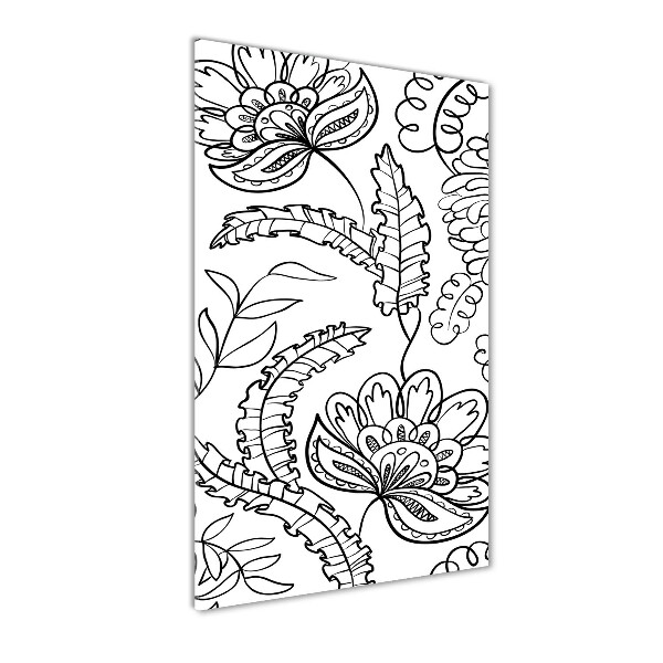 Tableau verre acrylique Fond Zentangle