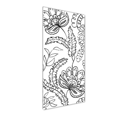 Tableau verre acrylique Fond Zentangle