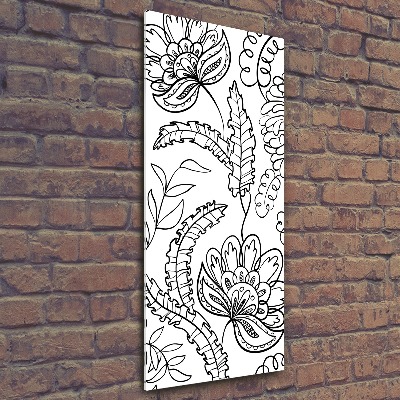 Tableau verre acrylique Fond Zentangle