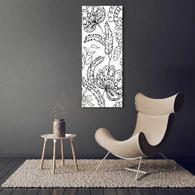 Tableau verre acrylique Fond Zentangle