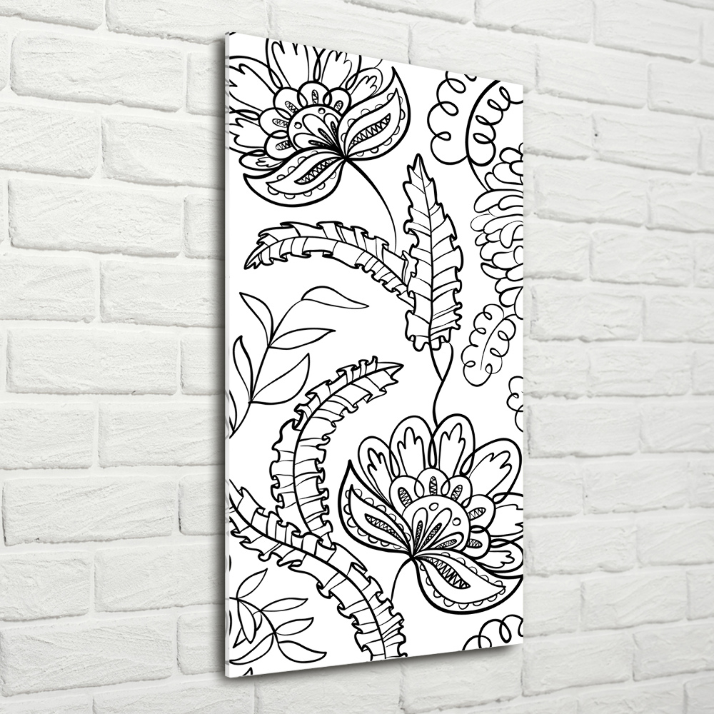 Tableau verre acrylique Fond Zentangle