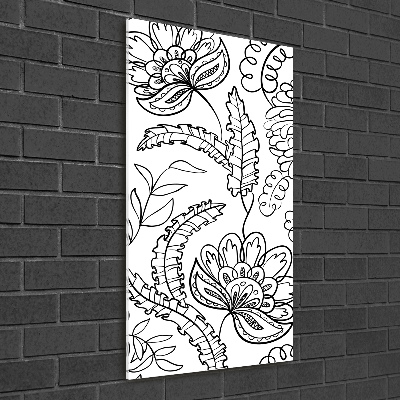 Tableau verre acrylique Fond Zentangle