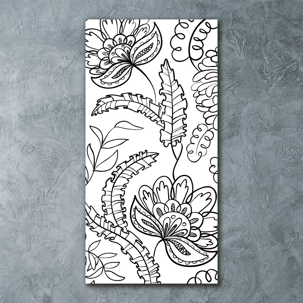 Tableau verre acrylique Fond Zentangle