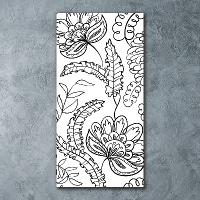 Tableau verre acrylique Fond Zentangle