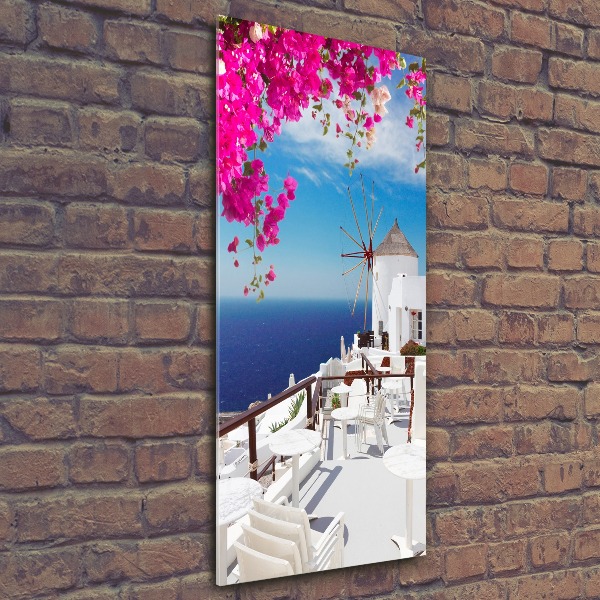 Acrylique tableau Santorin Grèce