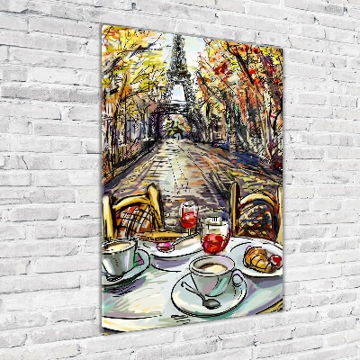 Tableau acrylique Petit déjeuner à Paris