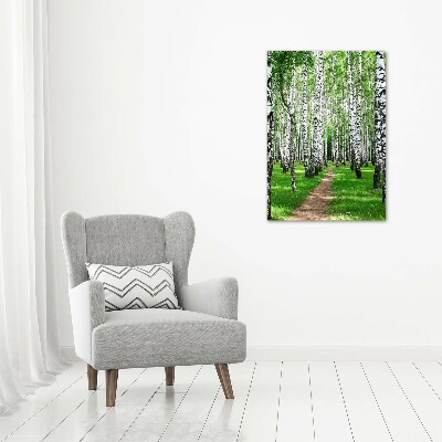 Tableau en acrylique Les forêts de bouleaux