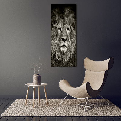 Tableau verre acrylique Lion