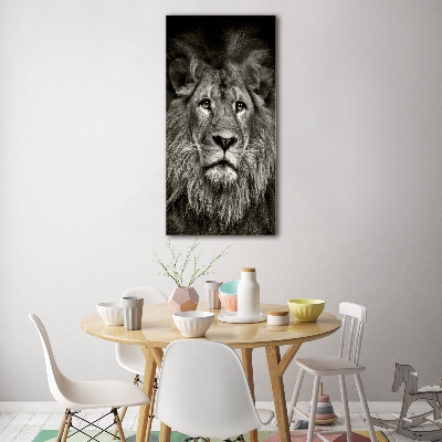 Tableau verre acrylique Lion