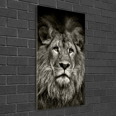 Tableau verre acrylique Lion