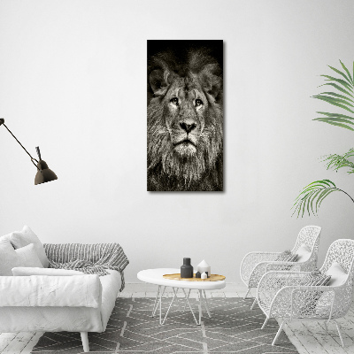 Tableau verre acrylique Lion