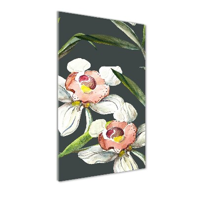 Tableau sur verre acrylique Motif floral