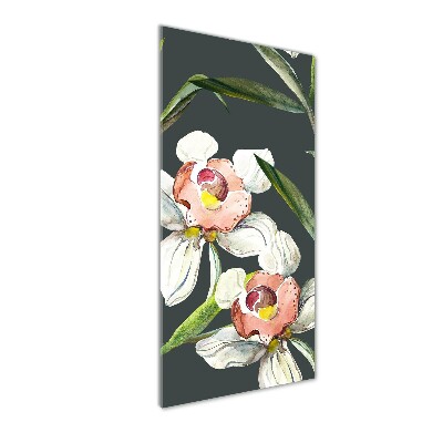 Tableau sur verre acrylique Motif floral