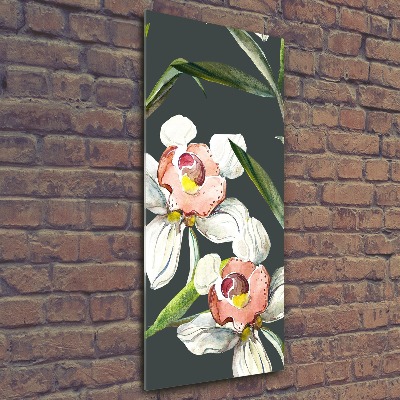 Tableau sur verre acrylique Motif floral