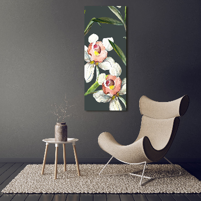 Tableau sur verre acrylique Motif floral