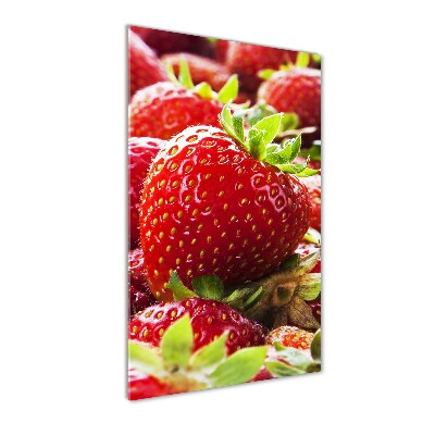 Tableau acrylique Fraises rouges