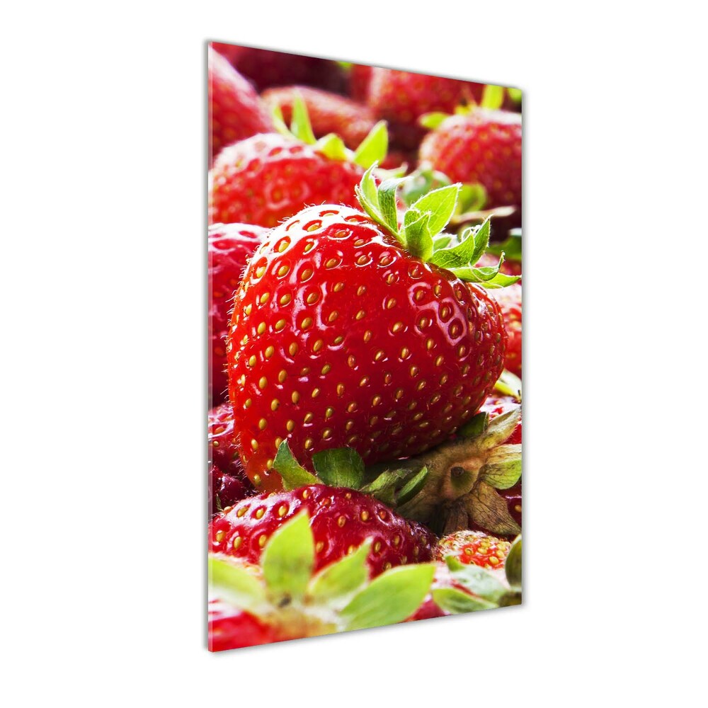 Tableau acrylique Fraises rouges