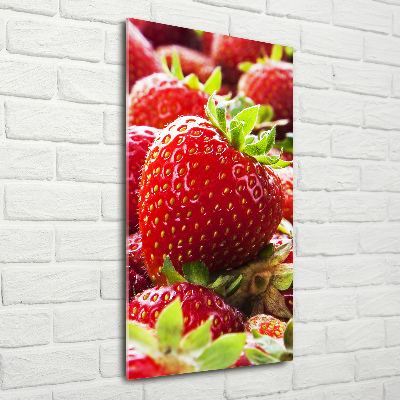 Tableau acrylique Fraises rouges