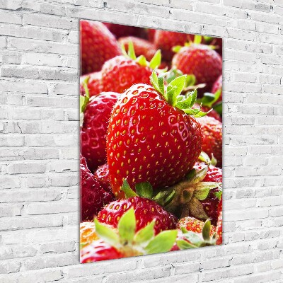 Tableau acrylique Fraises rouges