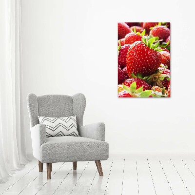 Tableau acrylique Fraises rouges