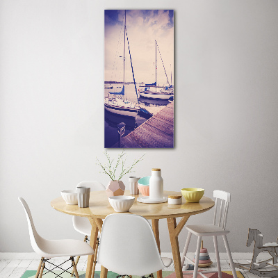 Acrylique tableau Yachts