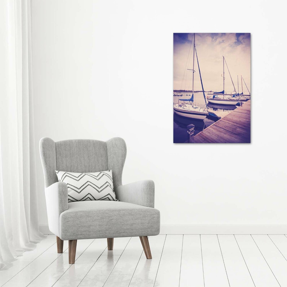 Acrylique tableau Yachts