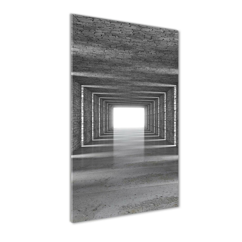 Tableau verre acrylique Tunnel en brique