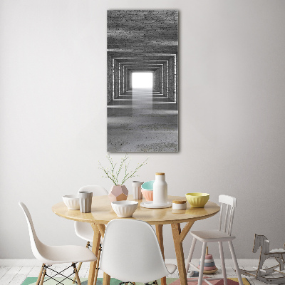 Tableau verre acrylique Tunnel en brique