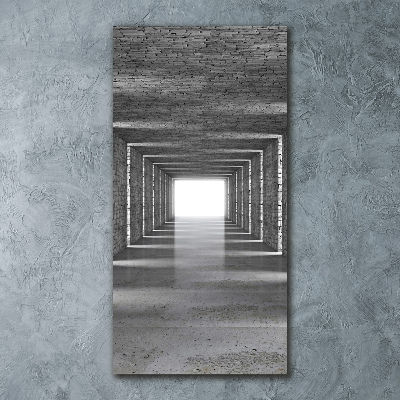 Tableau verre acrylique Tunnel en brique