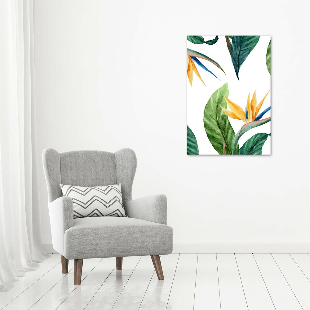 Acrylique tableau Strelitzia royal