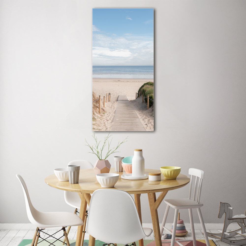 Tableau verre acrylique Sentier vers les plages