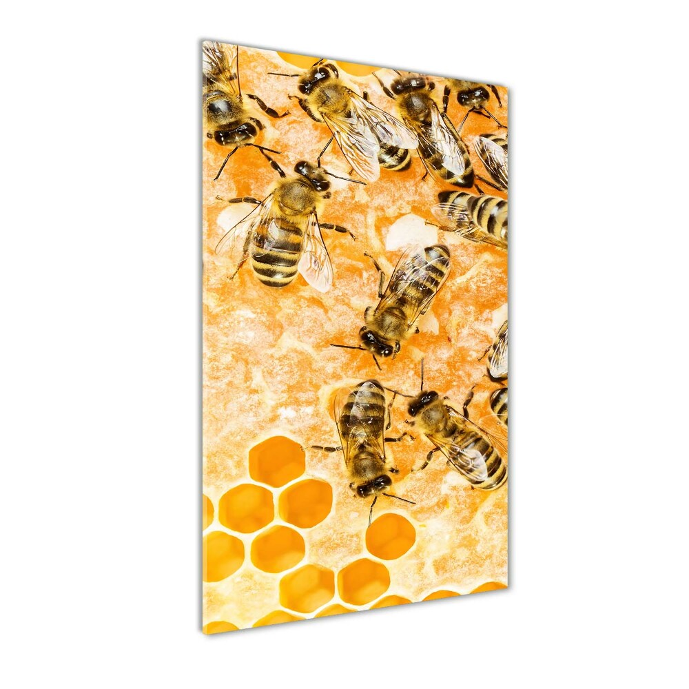 Tableau acrylique Abeilles de travail