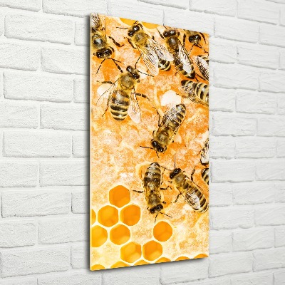 Tableau acrylique Abeilles de travail