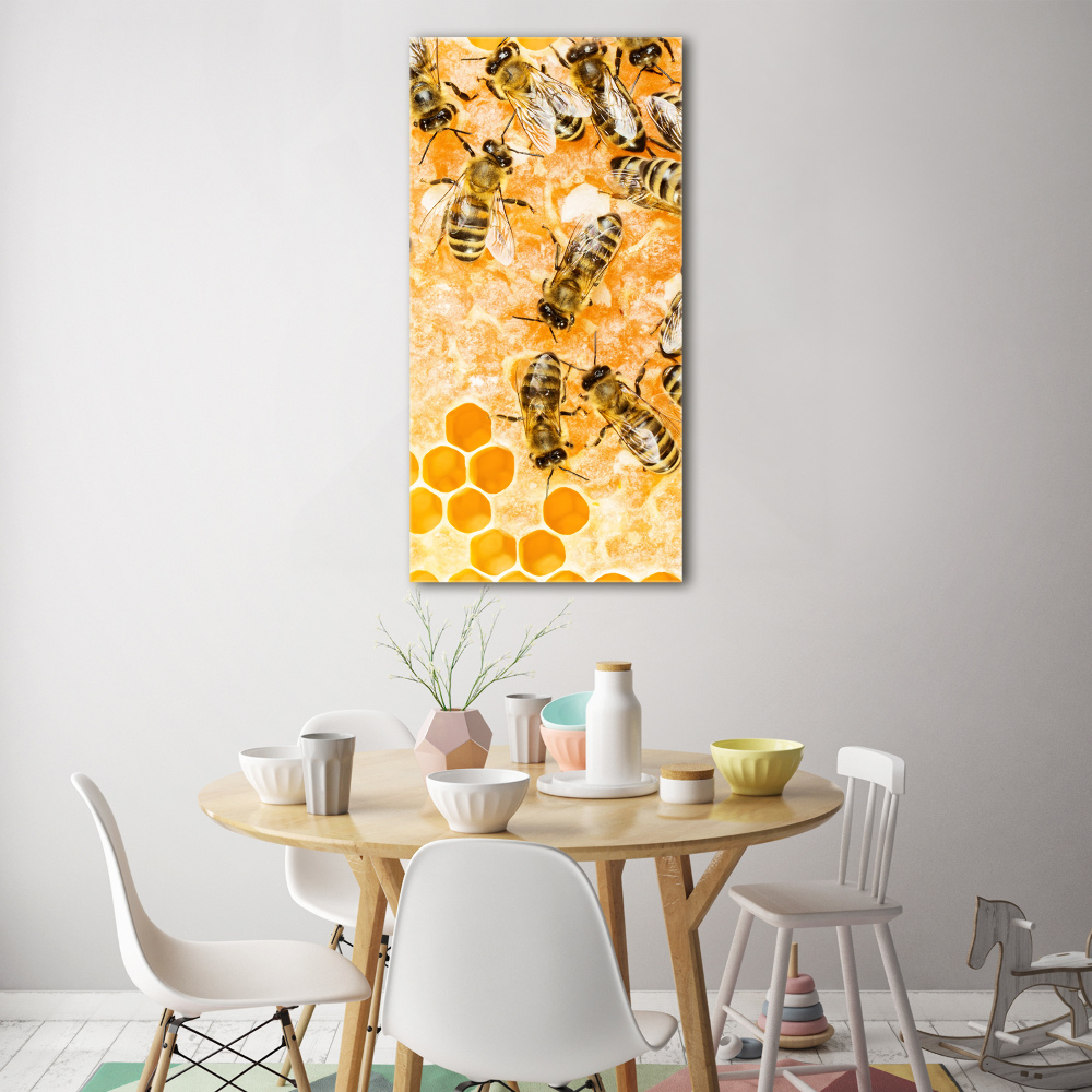 Tableau acrylique Abeilles de travail