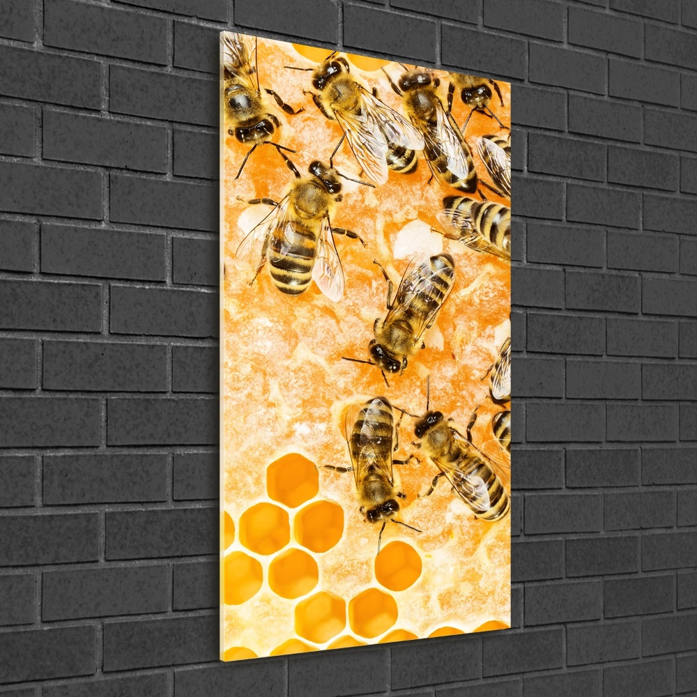 Tableau acrylique Abeilles de travail