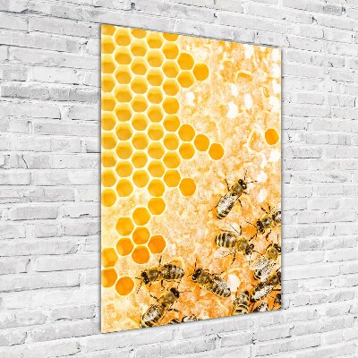 Tableau acrylique Abeilles de travail