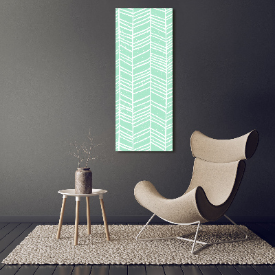 Tableau sur verre acrylique Motif à chevrons