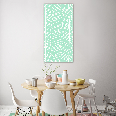 Tableau sur verre acrylique Motif à chevrons