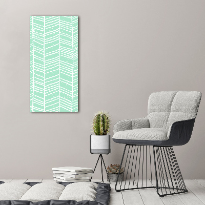 Tableau sur verre acrylique Motif à chevrons