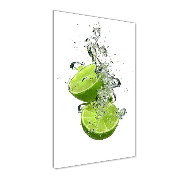 Acrylique tableau Citrons verts eau