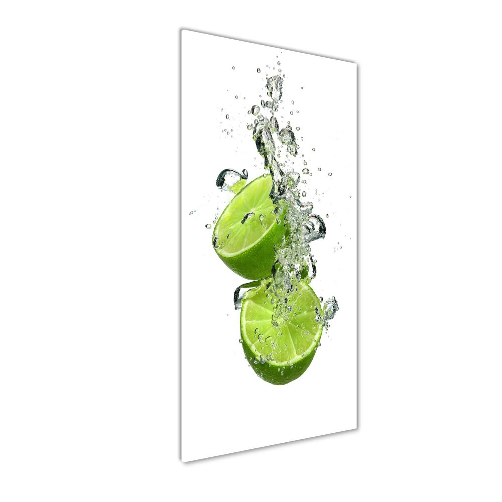 Acrylique tableau Citrons verts eau